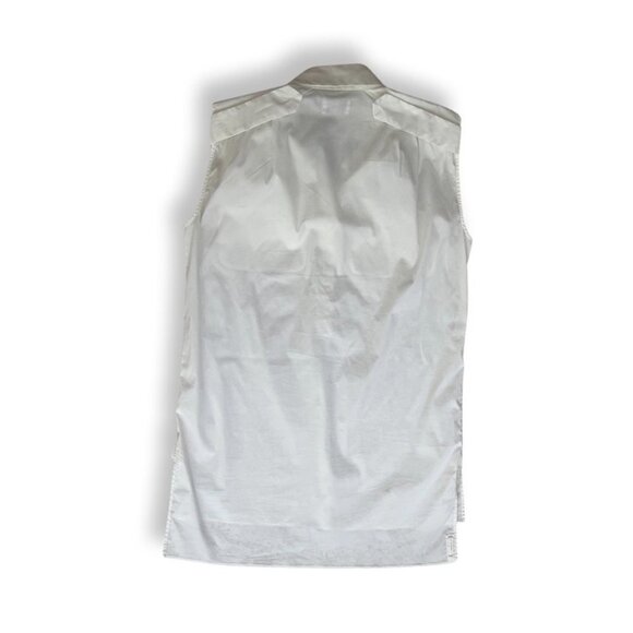 Prada white button down sleevless shirt size 44 - Picture 2 of 6